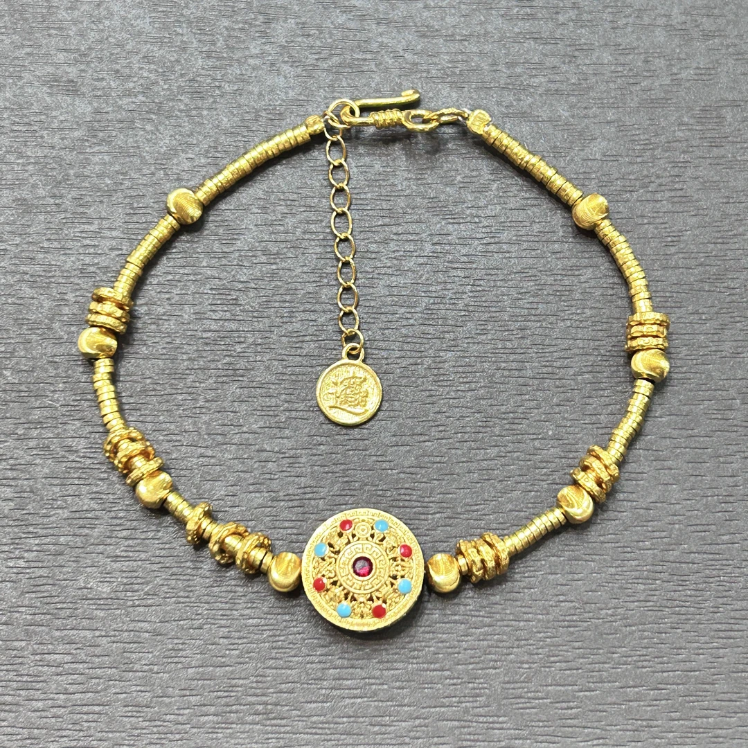 925银手链 【店长专享】925银罗盘盘缠手链YS710