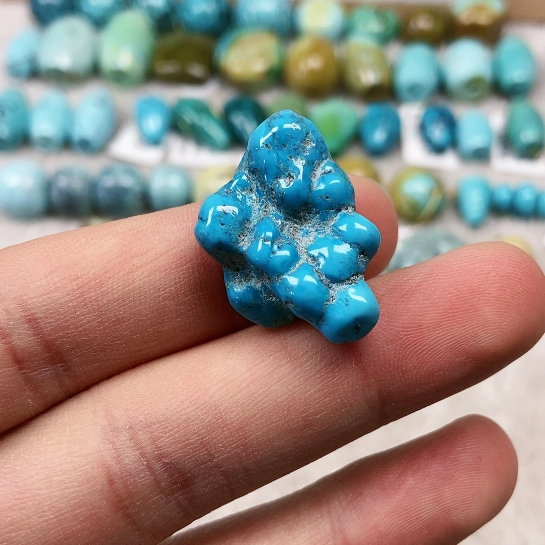 未镶嵌绿松石珠宝半成品