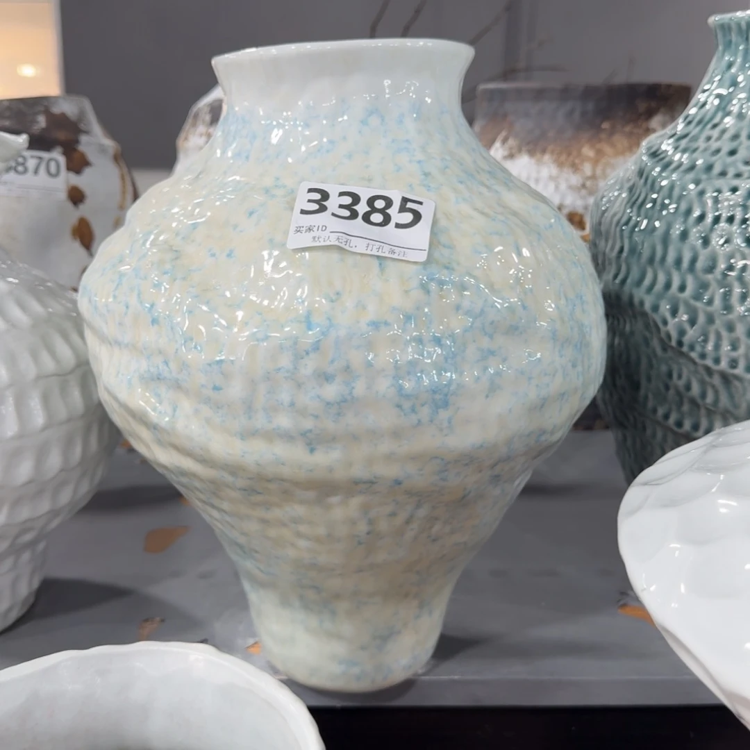 慕***轩摆件景德镇高温花瓶编码3385高34口10默认无孔