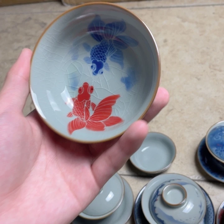 瓷片青花金杯jjjjj