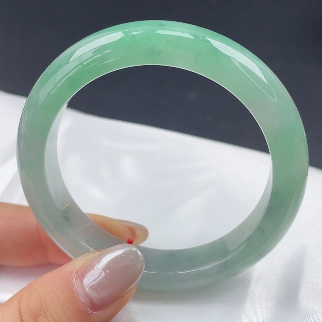 翡翠未镶嵌手镯54圈口