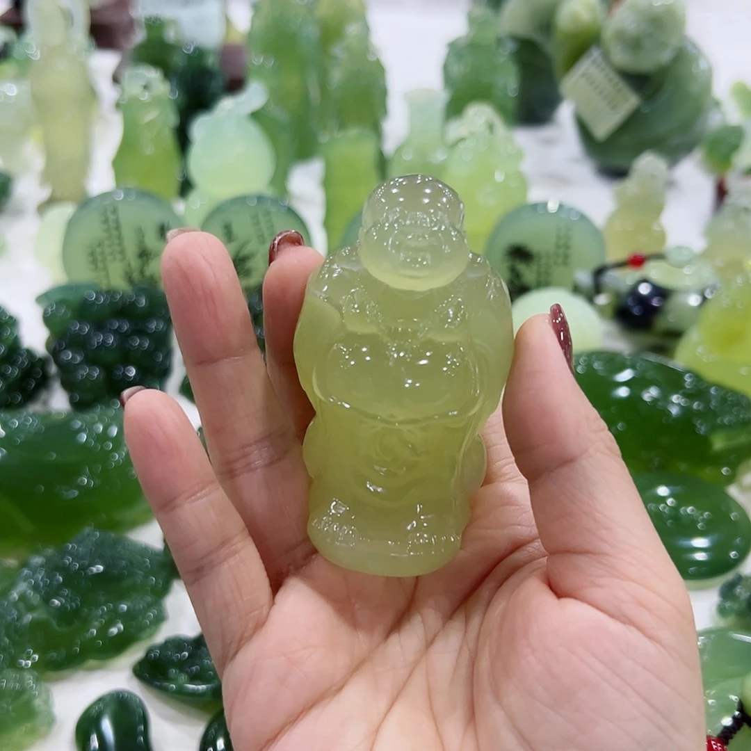 密***宙蛇纹石玉未镶嵌佛