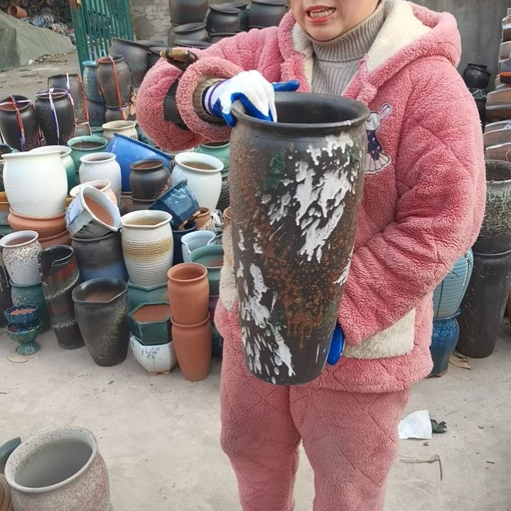 红陶口20高45瑕疵