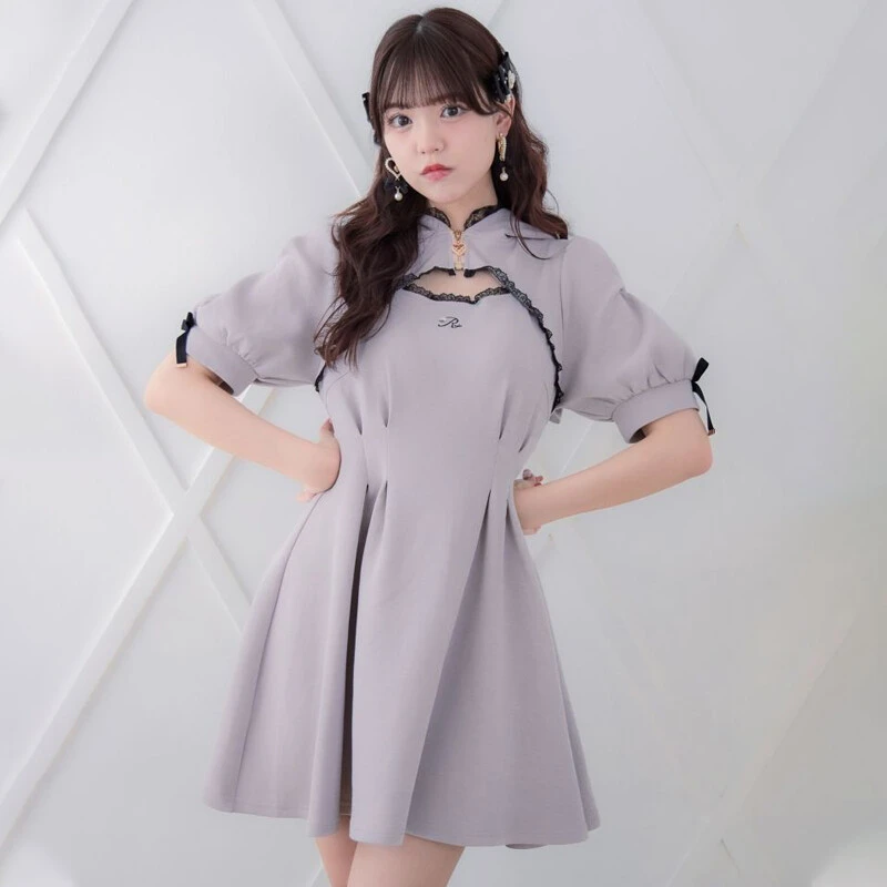 ROJITA · 猫耳连帽休闲运动风连衣裙(预售1523286)