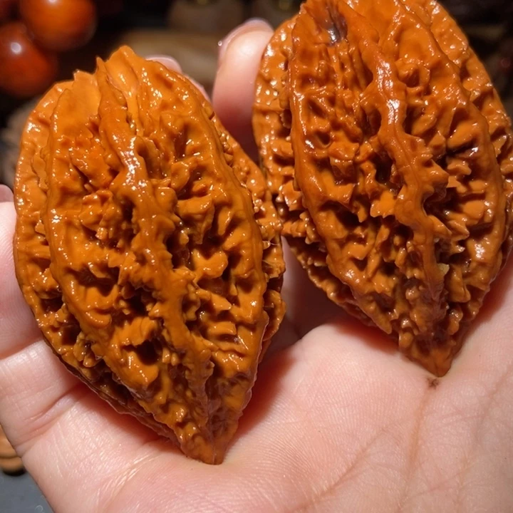 把件文玩核桃东北楸子小雪59