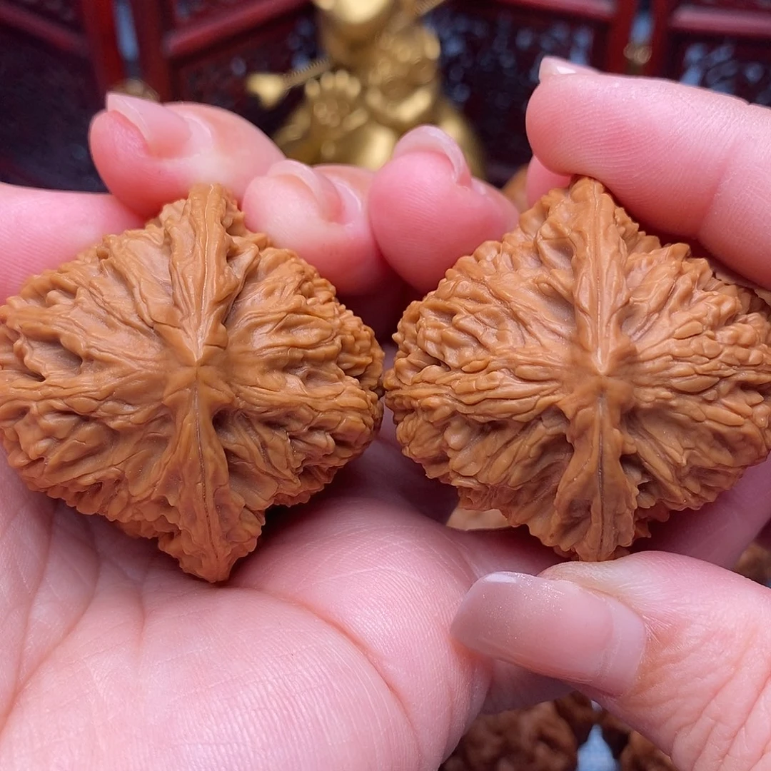 文玩核桃把件44全品绝配三角南疆