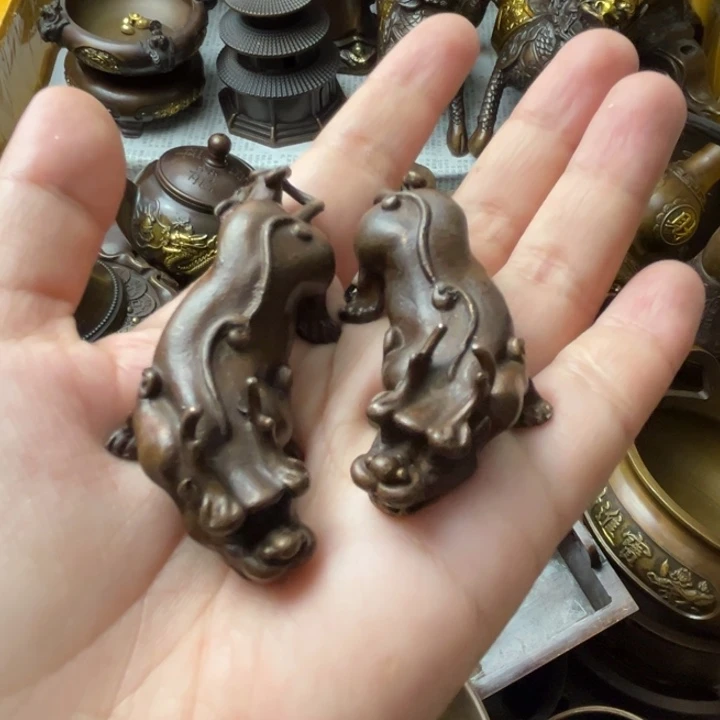精美铜器摆件藏收
