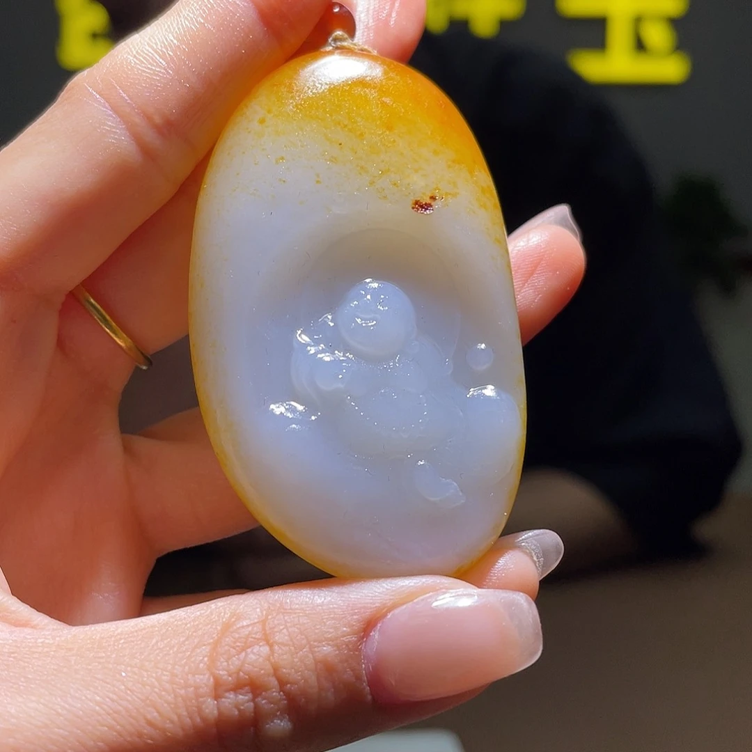 和田玉未镶嵌颈饰d1