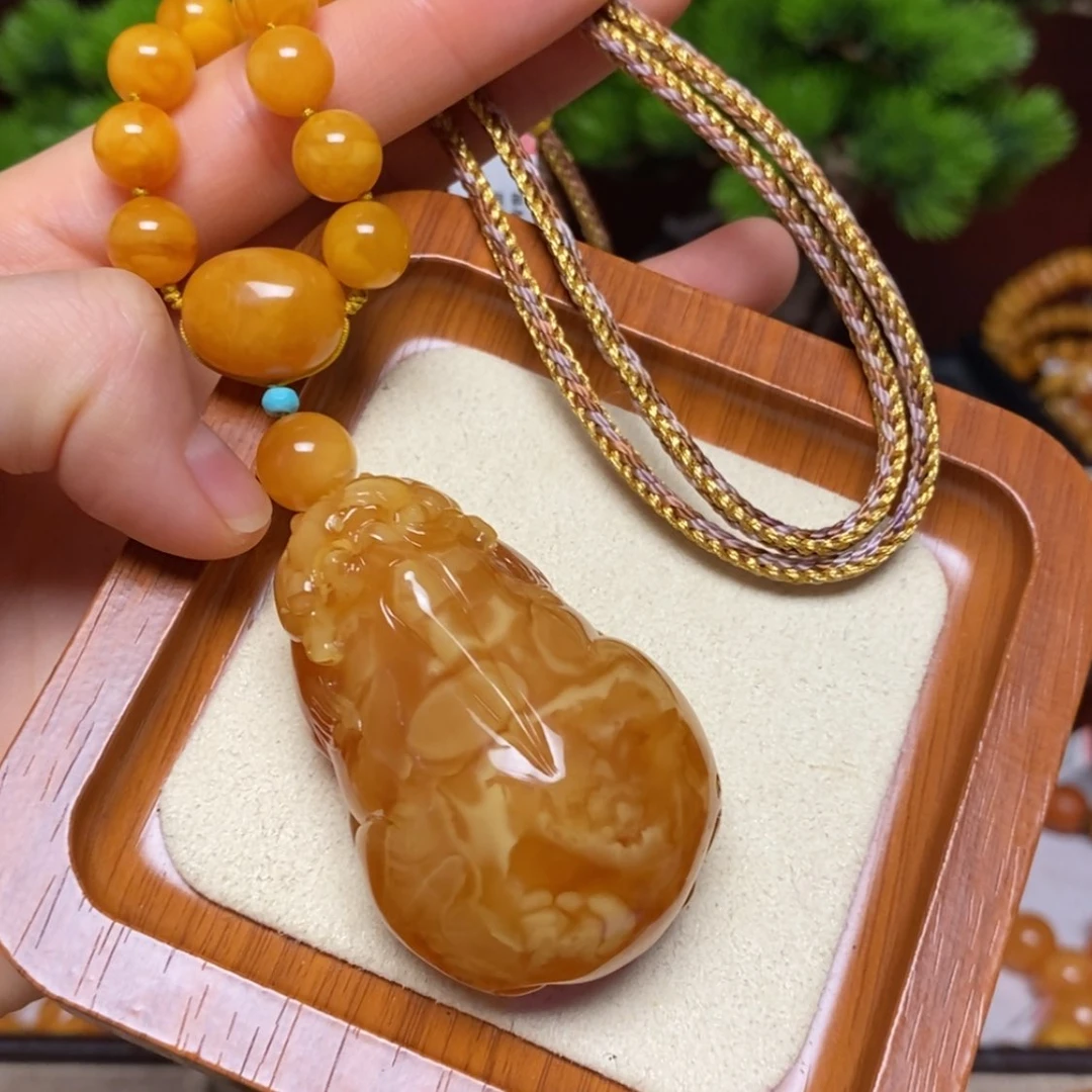 【闪购商品】蜜蜡颈饰未镶嵌项链