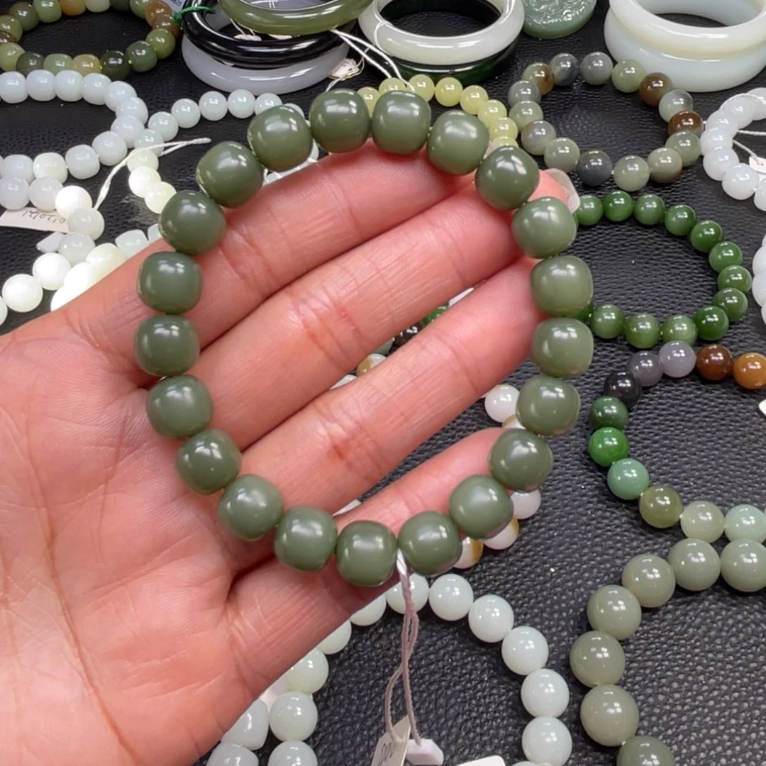 和田玉未镶嵌手链