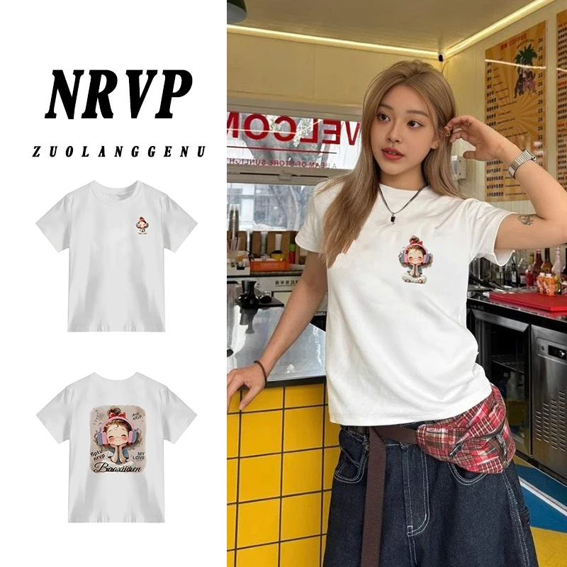 复古大码女装酒红色上衣高弹力修身打底衫百搭显瘦正肩短袖t恤女