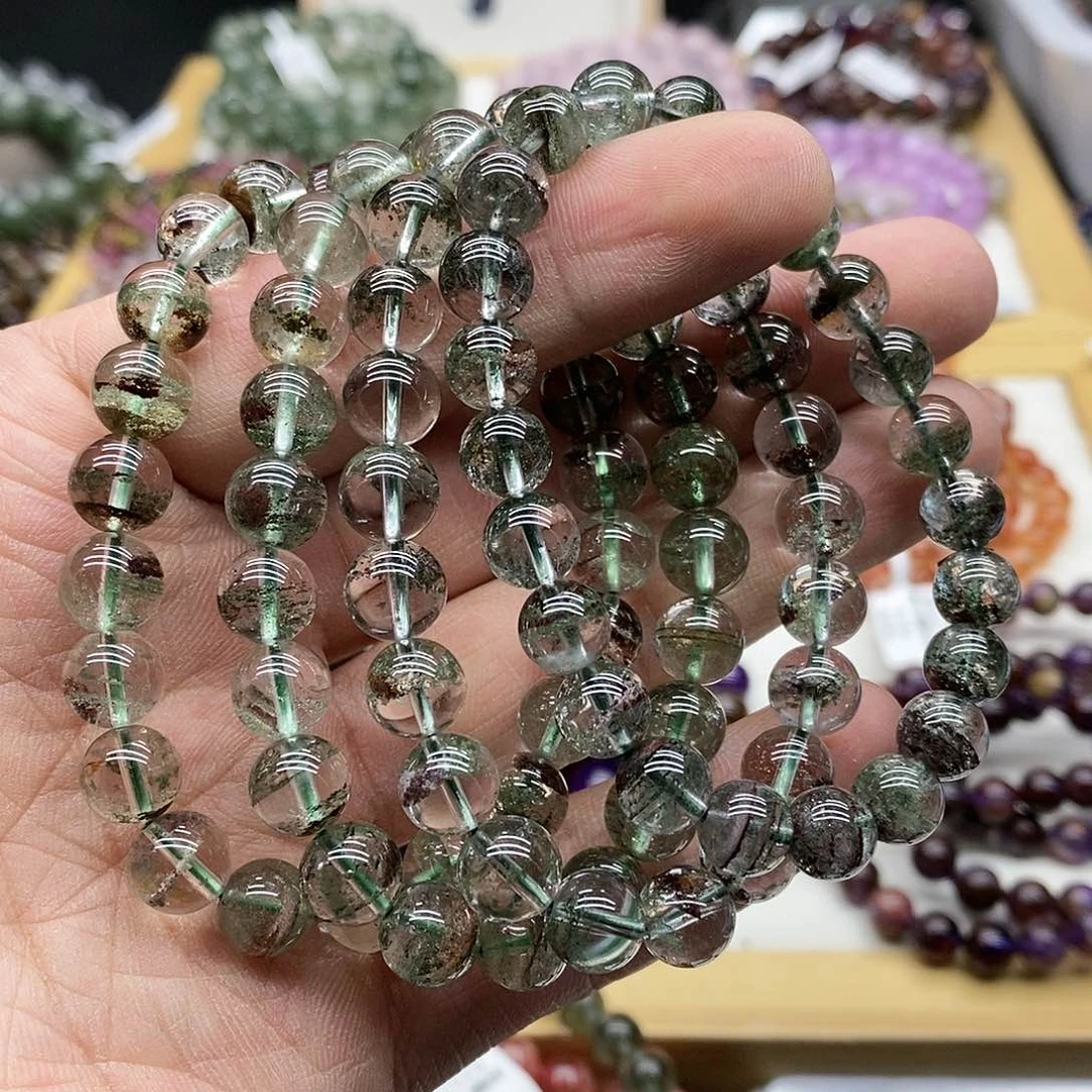 水晶手链未镶嵌多样性发货发一条