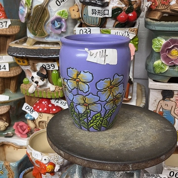 粗陶材质多肉花盆