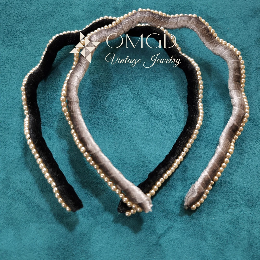 【A3004】丝绒波浪缠绕发箍 设计款-AA