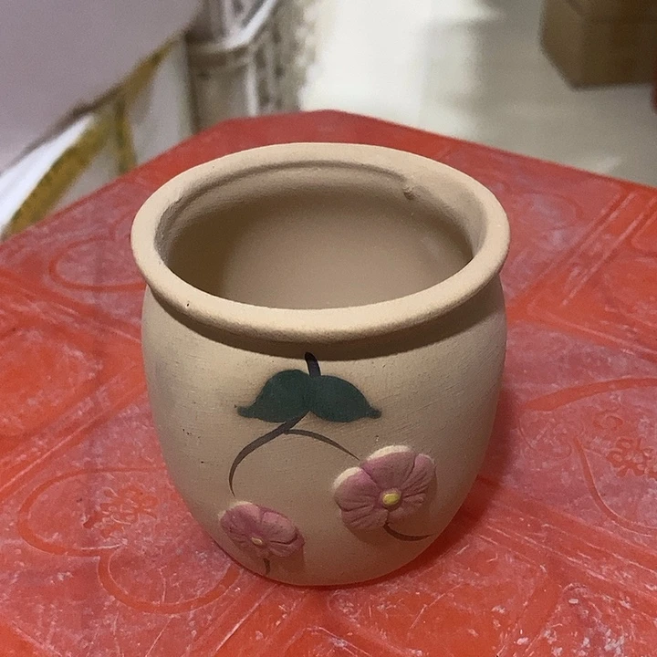 摆件陶盆有孔 微瑕介意勿拍