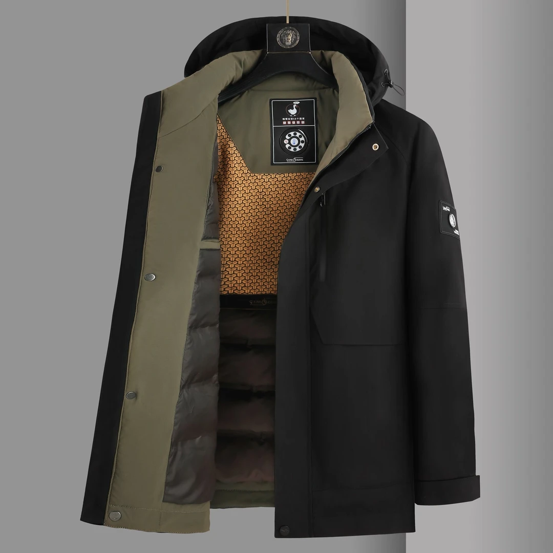 YR69888专柜热销男士高端休闲户外冲锋滑雪加厚新科技羽绒服【大】