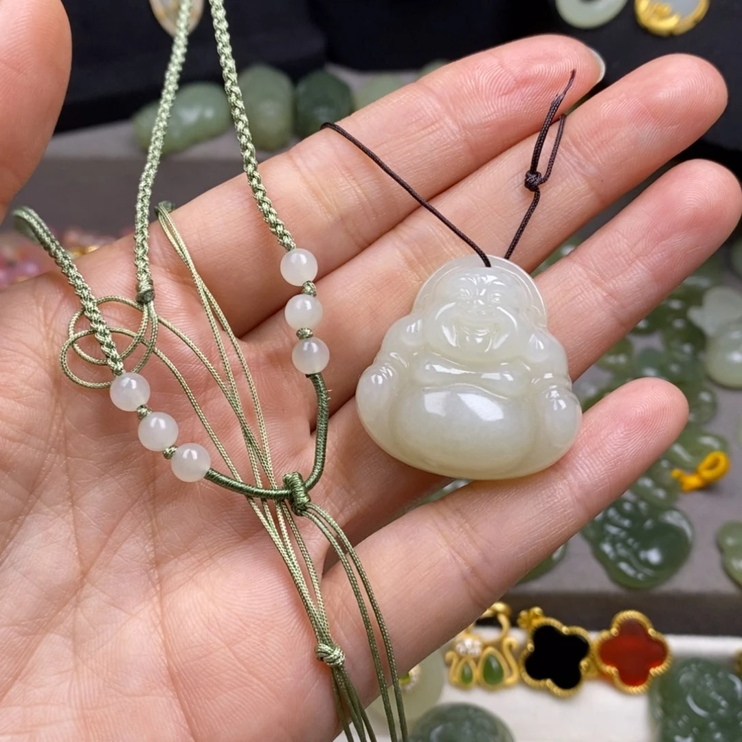和田玉未镶嵌颈饰30高品质捡漏佛公