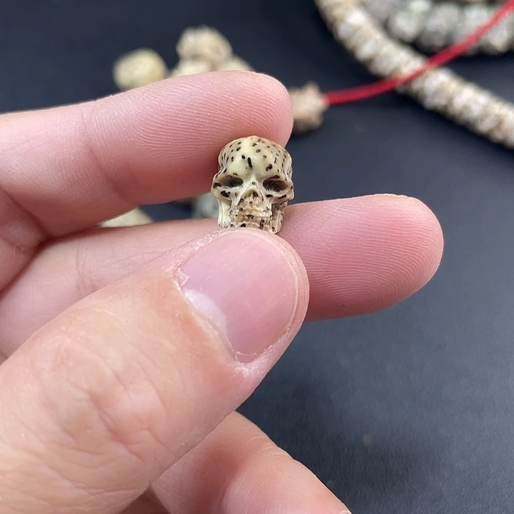 酷***生手串星月菩提骷髅