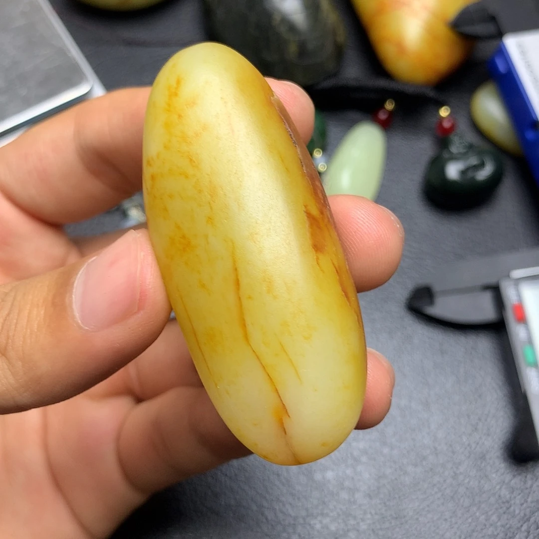 和田玉未镶嵌挂件陪*乐