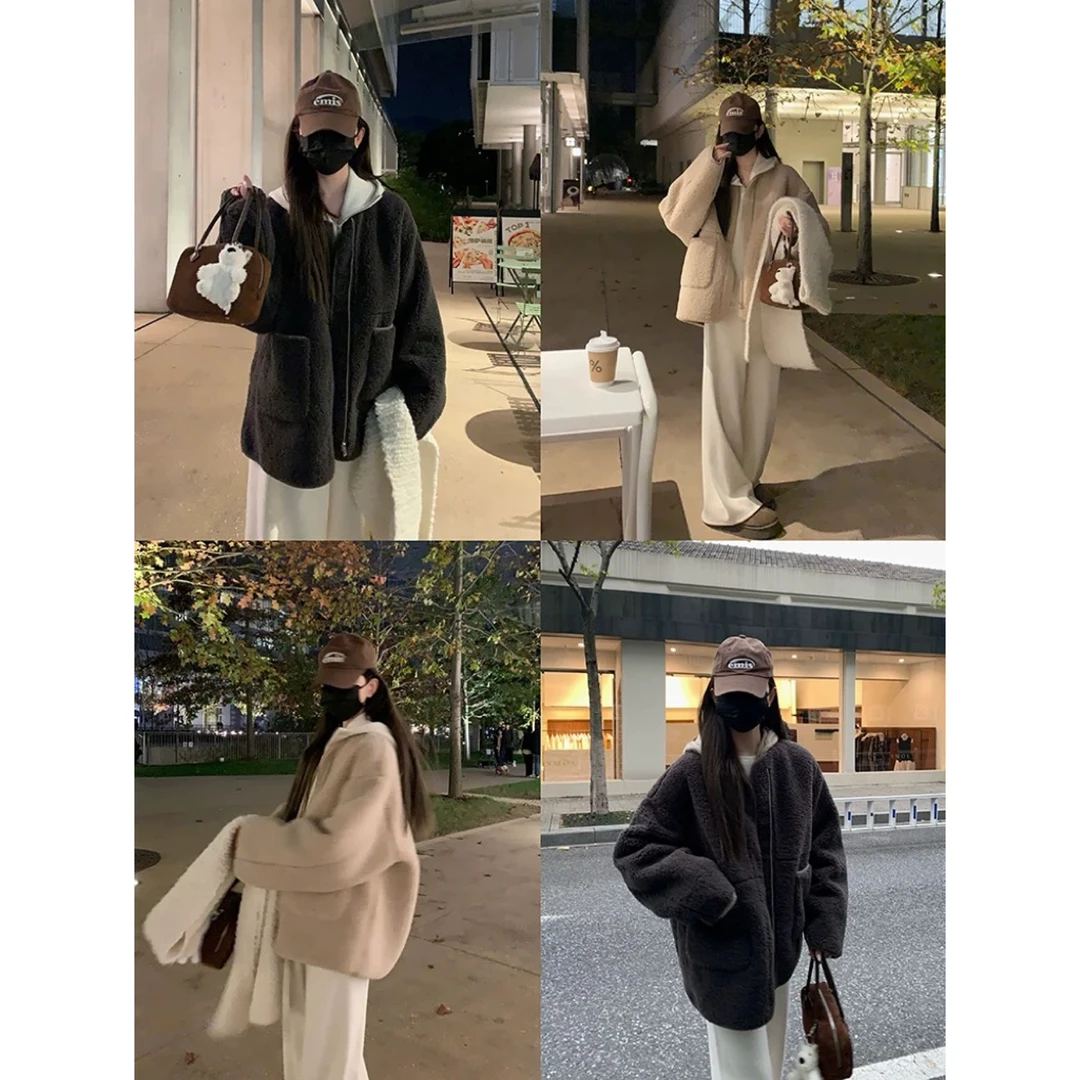 6988（爆款回归）超好看实穿羔羔毛外套