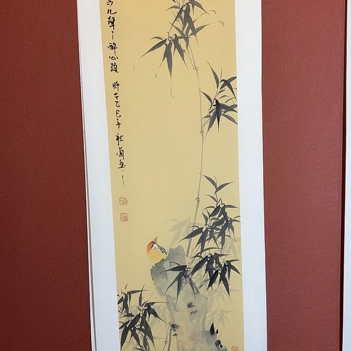 国画听兰老师花鸟