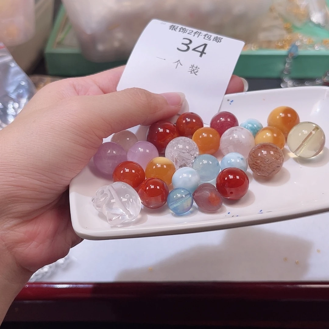未镶嵌水晶珠宝半成品34 。