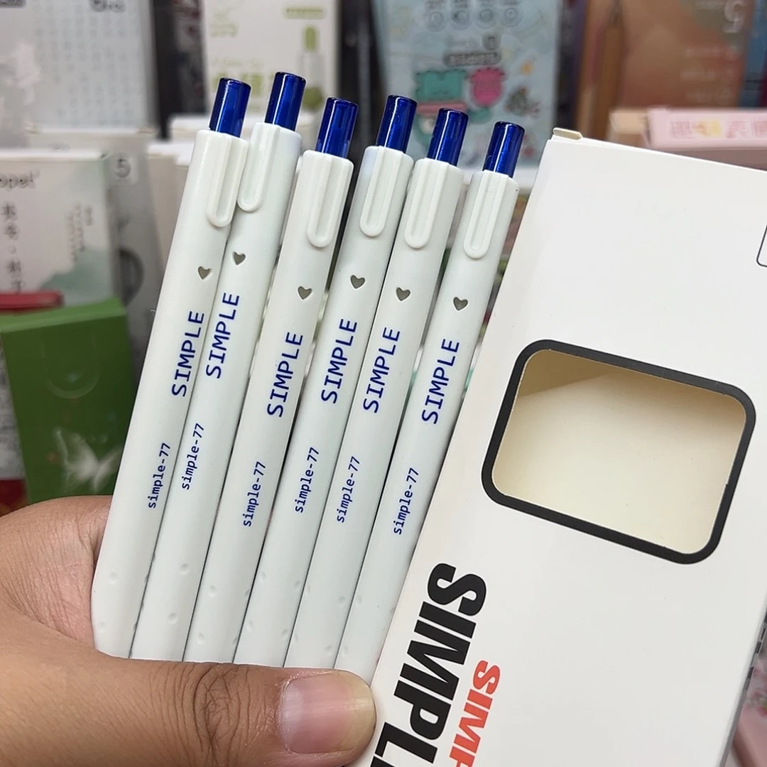 蓝笔 一盒6支。