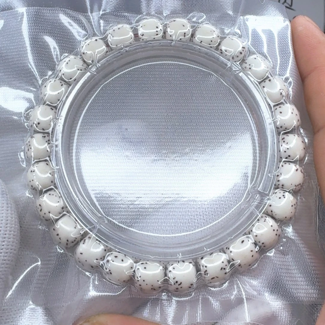 星月菩提手串9×8原白河豚  924