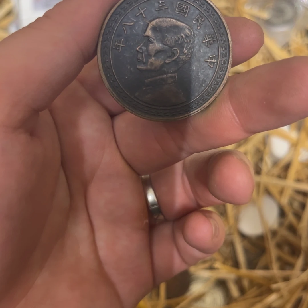 复古 精美龙洋可吹响可翻面工艺品摆件
