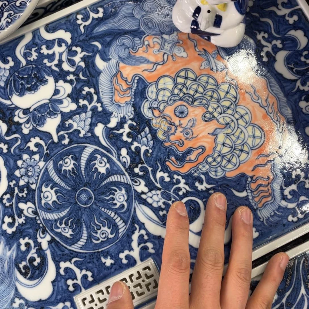 小*车景德镇手工手绘陶瓷