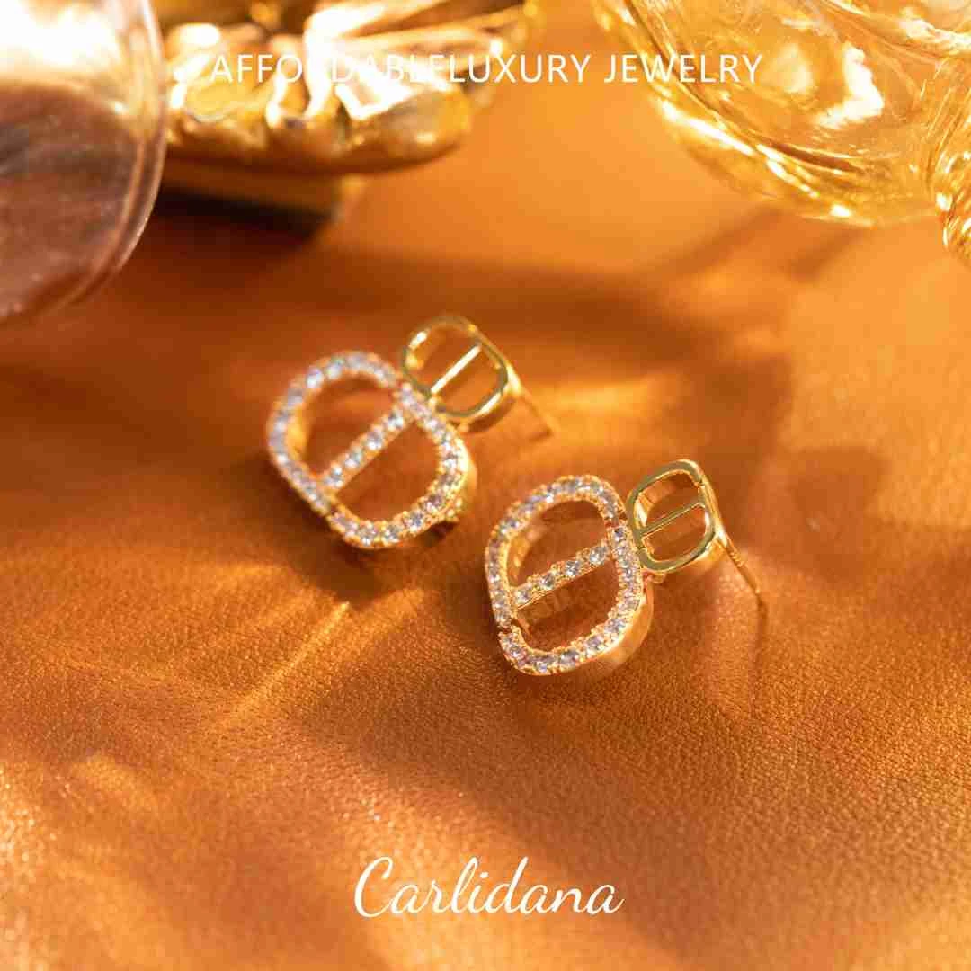 铜合金锆石耳饰 CARLIDANA【迪迪小姐】简约百搭高级小众精致E20B2