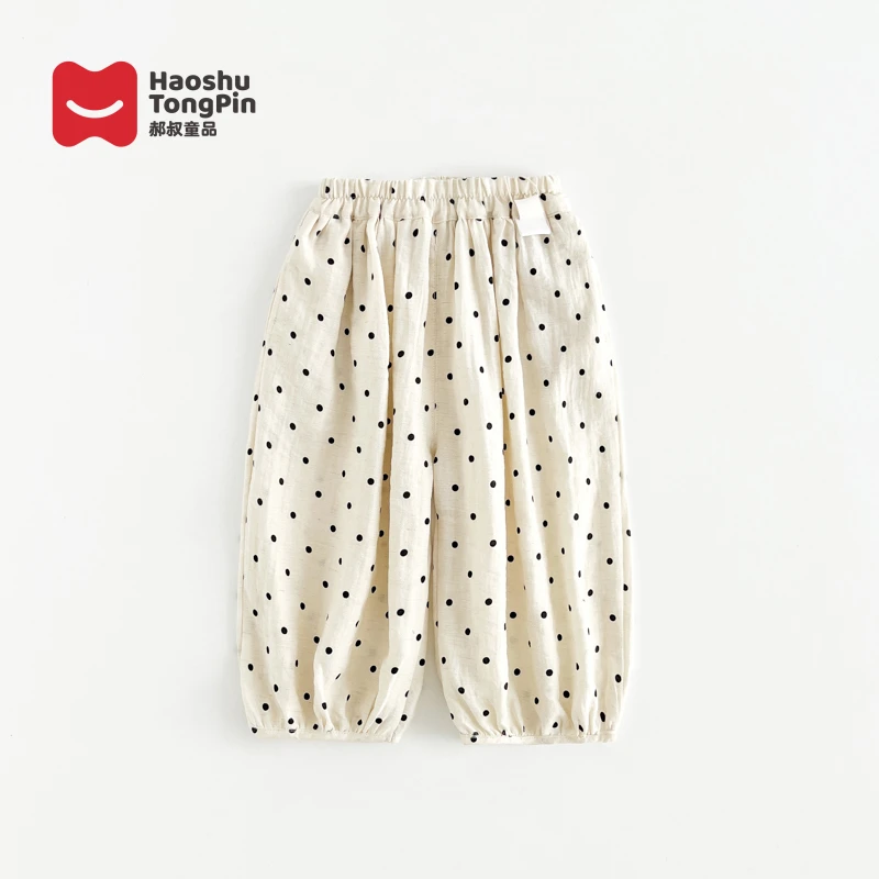 【现货】郝叔童品夏季新款时尚潮流2025女童洋气韩版波点裤HR52151