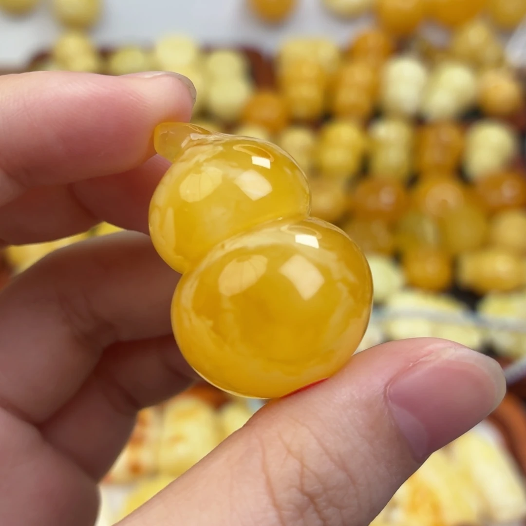 蜜蜡未镶嵌毛衣链蜜蜡