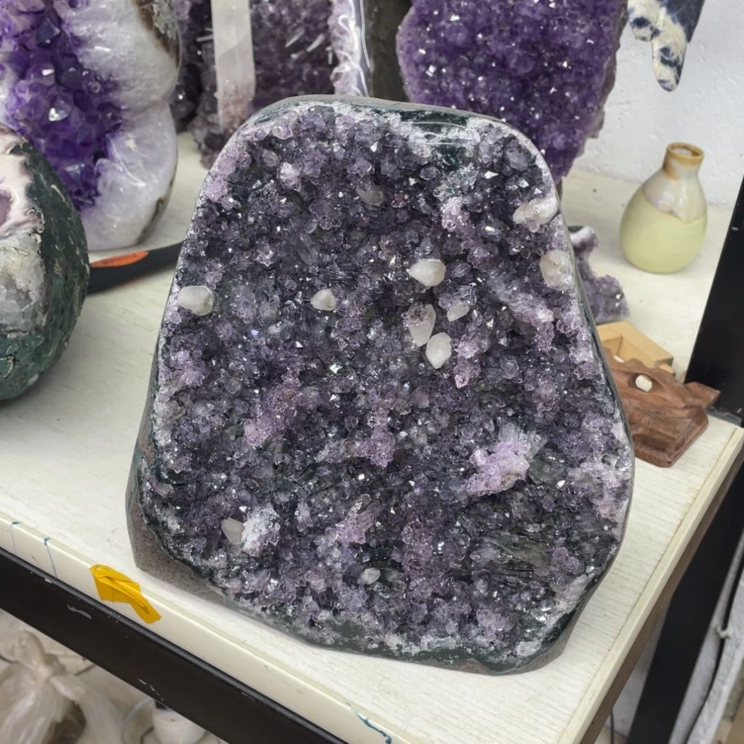 紫晶珠宝半成品未镶嵌捡漏