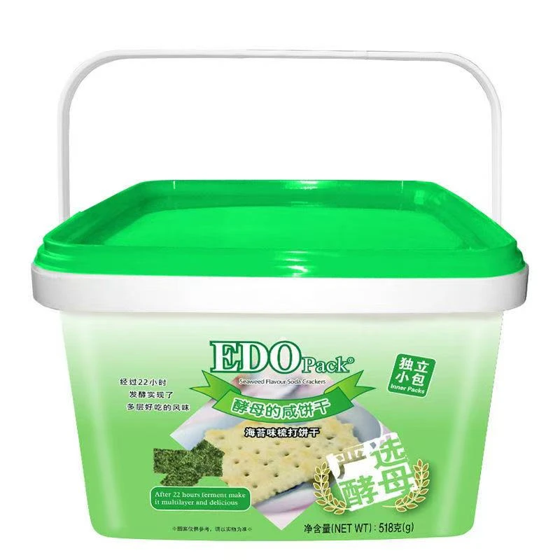 EDO Pack纤麦饼干600g网红零食小吃休闲食品早餐蓝莓提子味礼盒装
