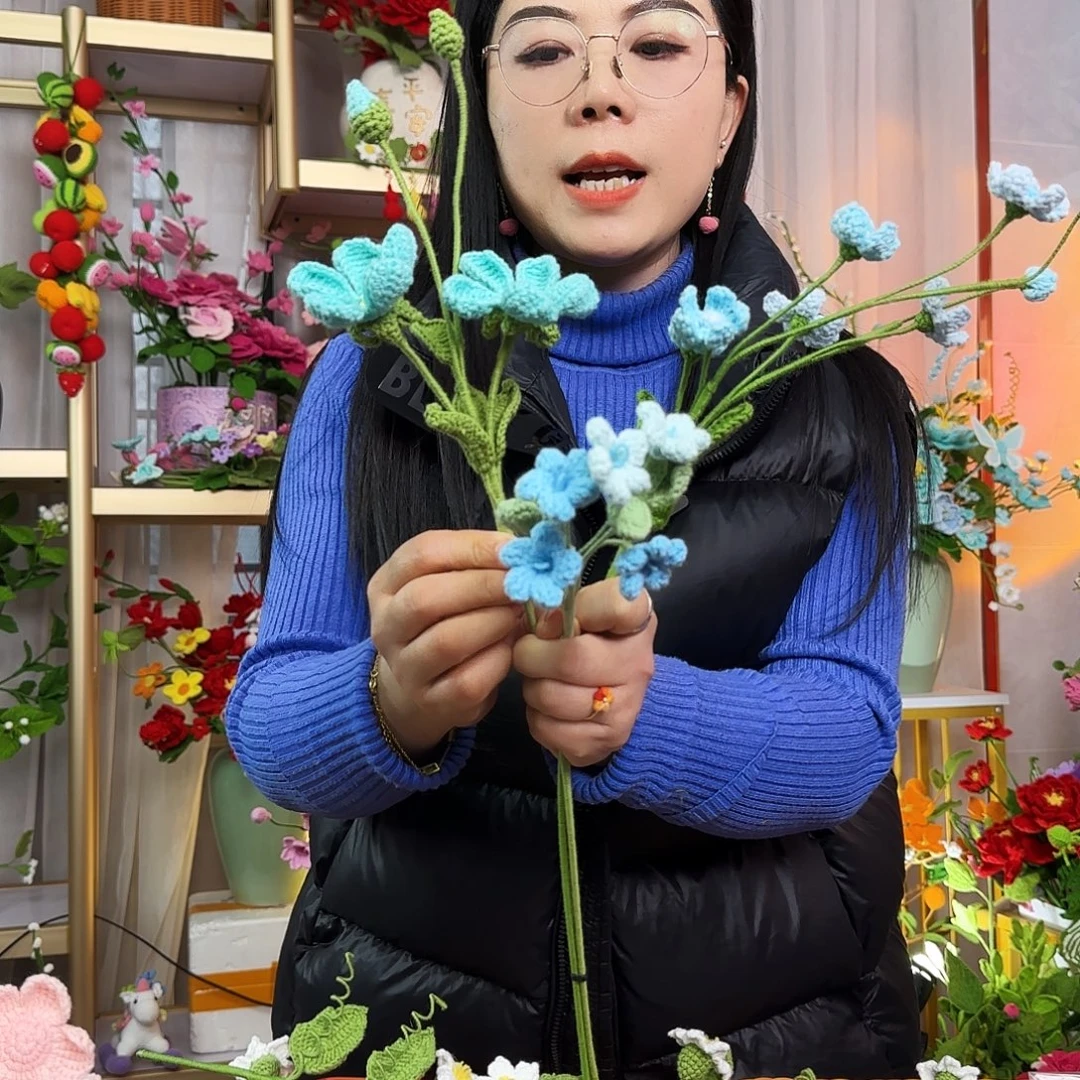 手工钩织设计花束