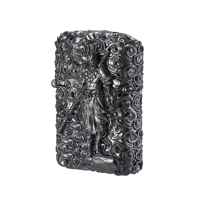 浮雕立体盔甲机魔猴悟空砂轮煤油打火机