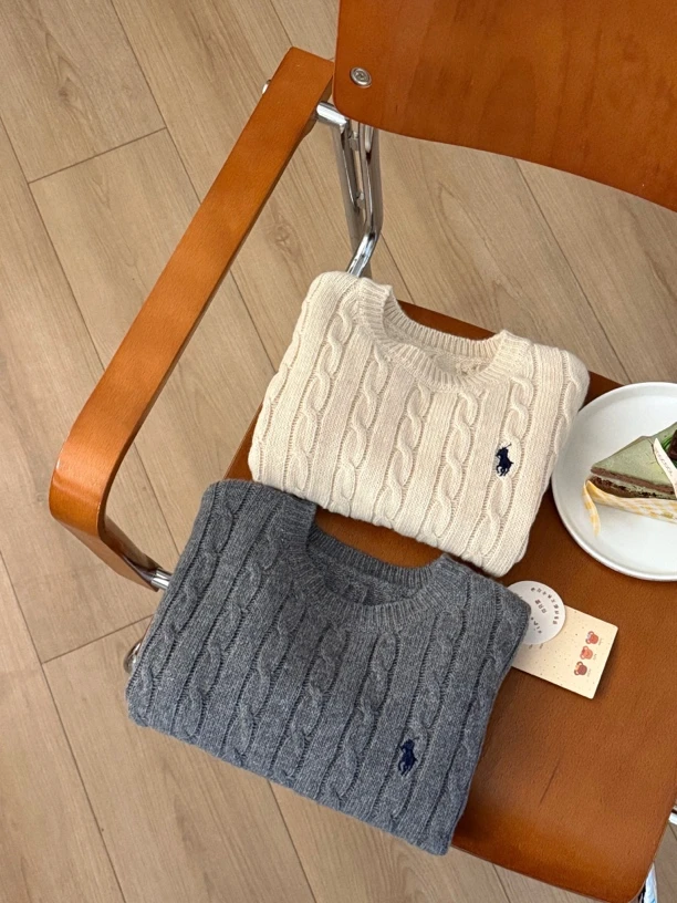 老钱风 羊毛毛衣