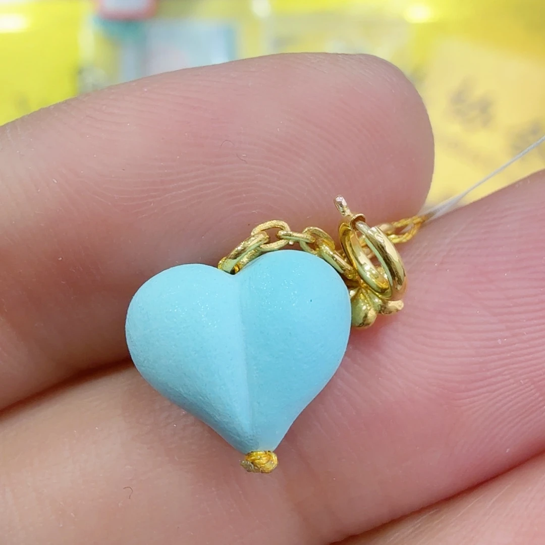 绿松石18K金镶嵌配饰