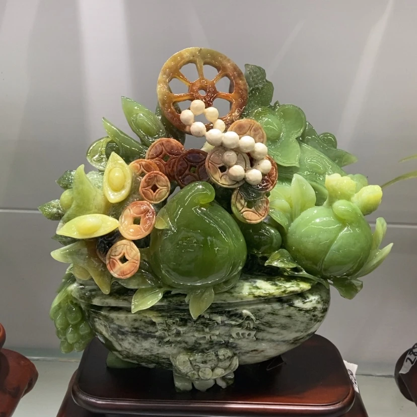 【闪购商品】蛇纹石玉（覆膜）未镶嵌珠宝奇石