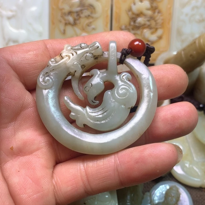 和田玉挂件未镶嵌闲**鹤