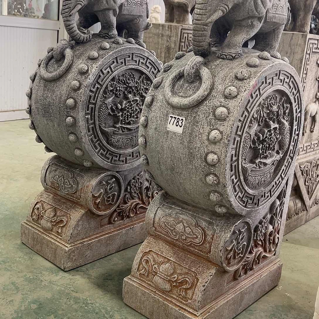 老挝石不包邮门墩