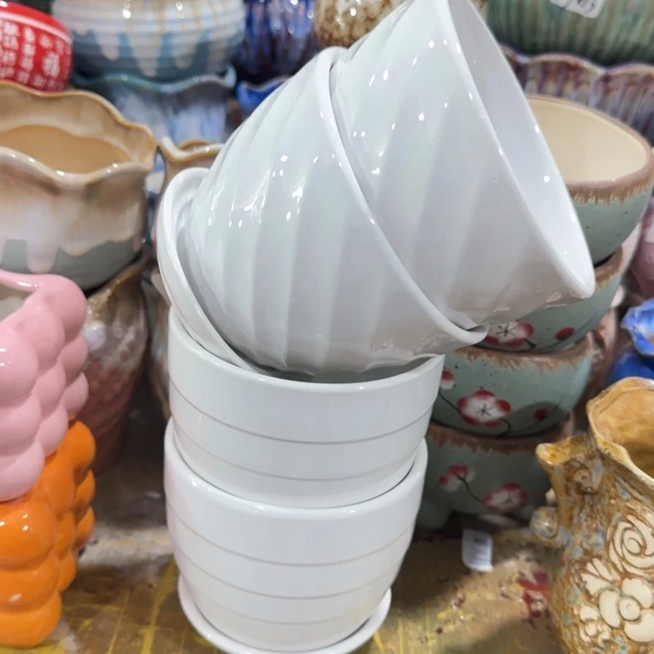 红陶凑9块包邮，有孔，陶瓷花盆