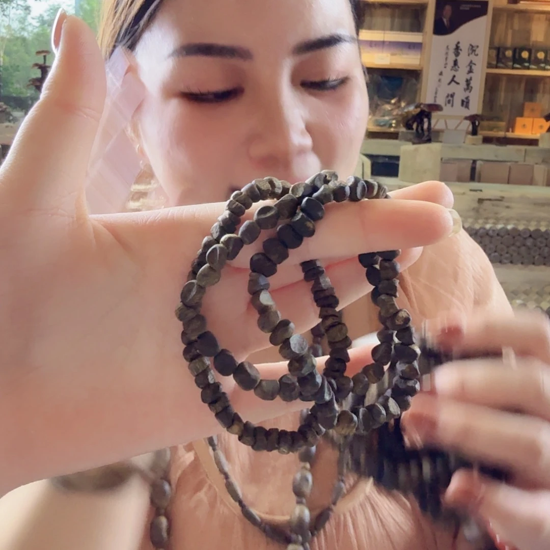 沉香碎屑沉香伽楠随形单圈多样性发一