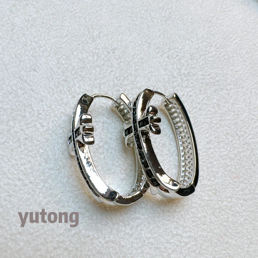 铜合金锆石耳饰 【雨桐轻奢饰品】设计款耳环YT03454