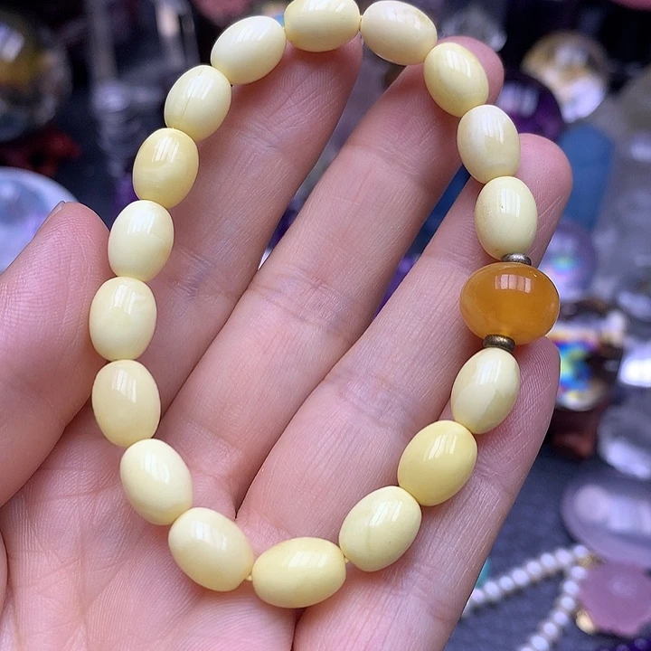 琥珀未镶嵌珠宝奇石天然蜜蜡手串