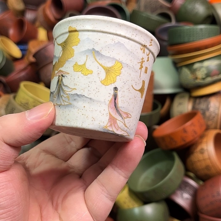 紫砂茶杯全手工紫砂主人杯