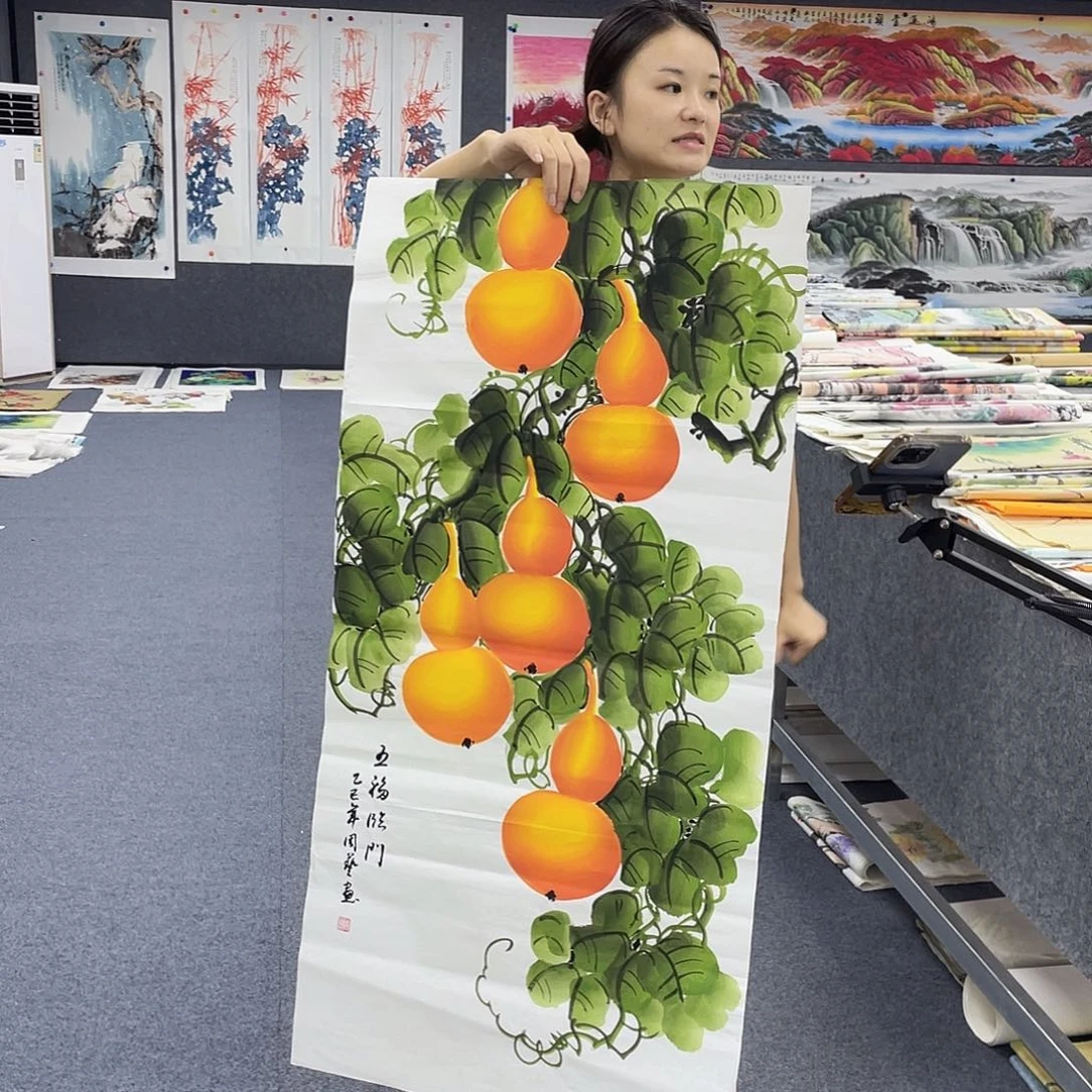 国画作品小姐姐放漏…
