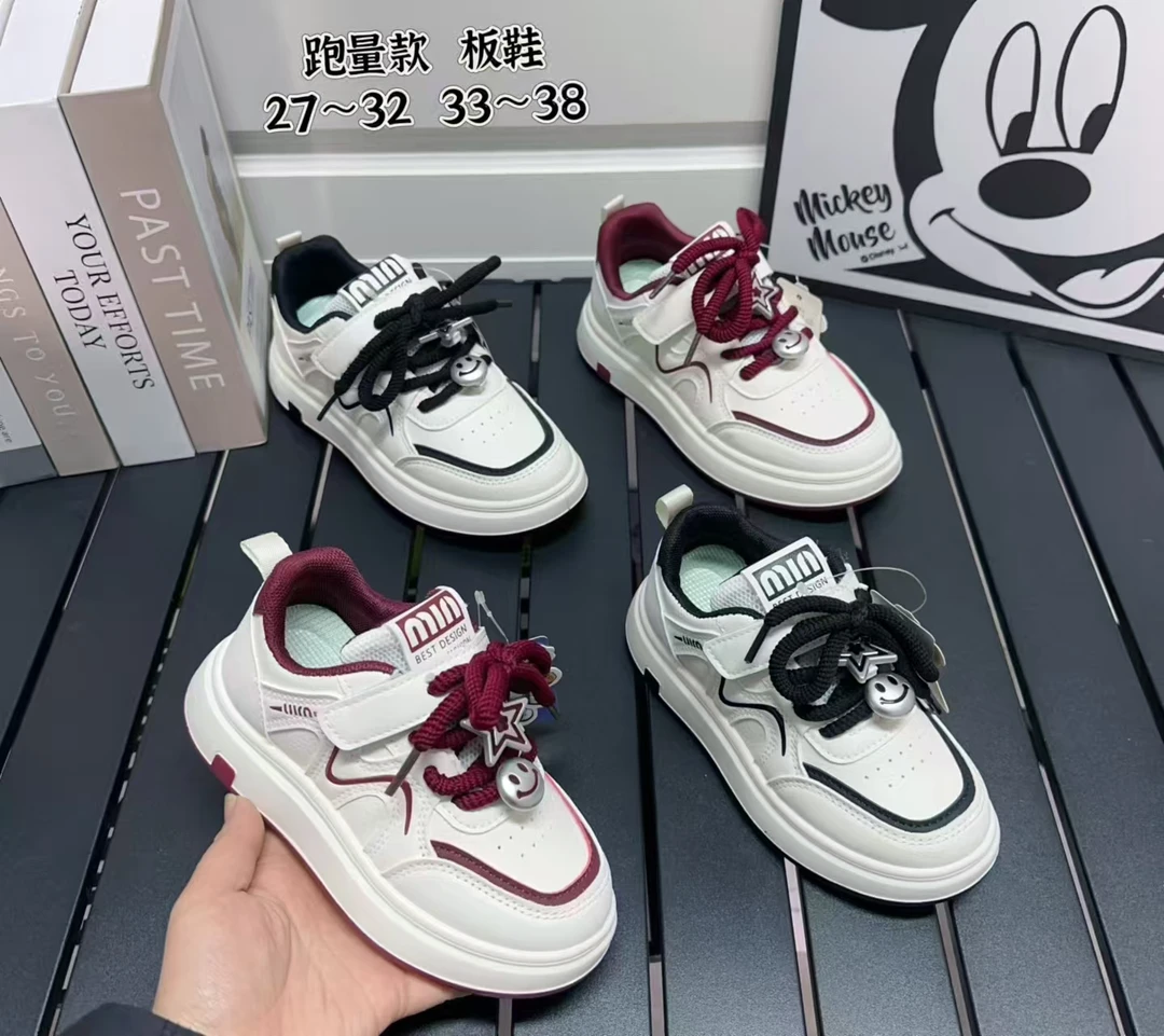 中帮防滑中国风男女不限板鞋时尚童鞋透气低帮韩版女鞋