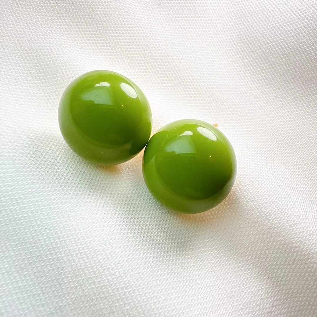 铜合金树脂耳饰 【雨桐轻奢饰品】耳环YT00821#2